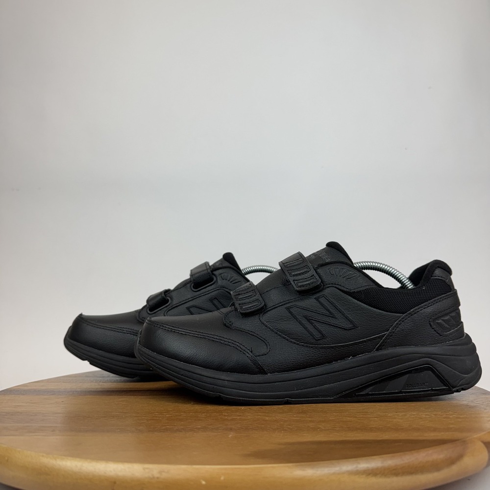Mens New Balance 928v3 Black Leather Hook and Loop Sneakers Shoes Size 9.5 M GUC - Picture 2 of 8